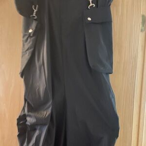 Black Cargo Pocket skirt.